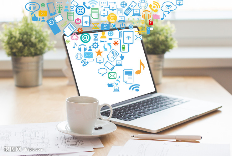 電腦辦公中的商務數(shù)據(jù)圖案與計算機應用